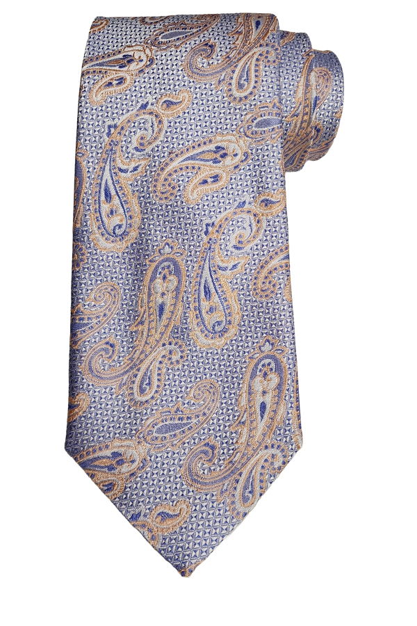 Etro Jacquard Paisley Silk Tie - Blue