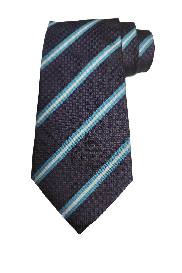 Etro Jacquard Paisley Print Silk Tie - Blue