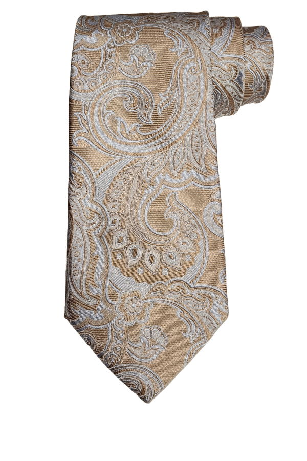 Etro Jacquard Paisley Print Silk Tie - Gray