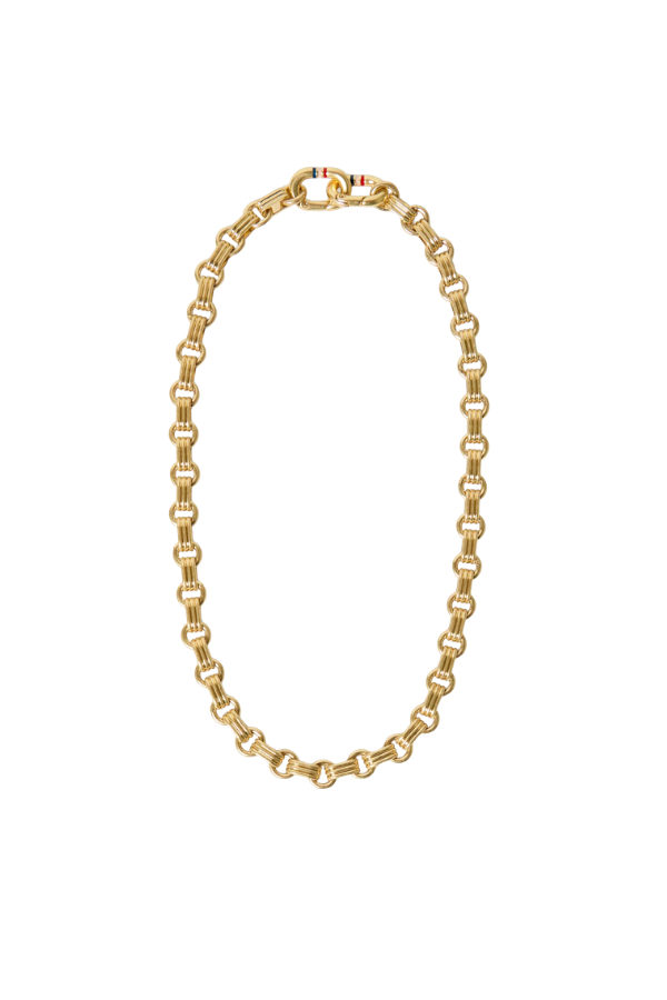 Clare V. Le Story Chain Necklace - Vintage Gold