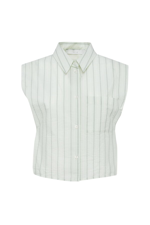 Tela Lucky Sky Blue Shirt - Sky Blue / White Stripe