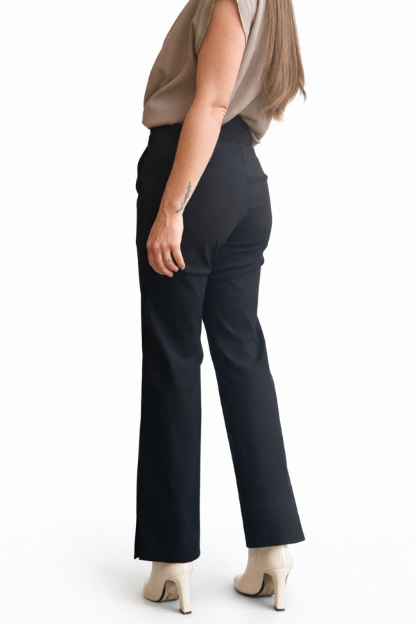 Meg Big Slit Pant - Black