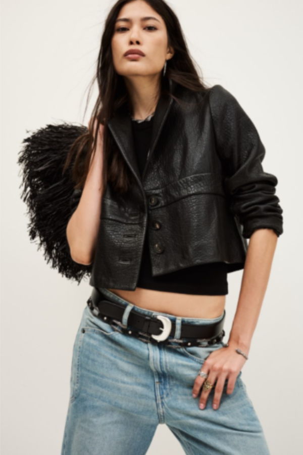 Ba&sh Borfeo Leather Jacket