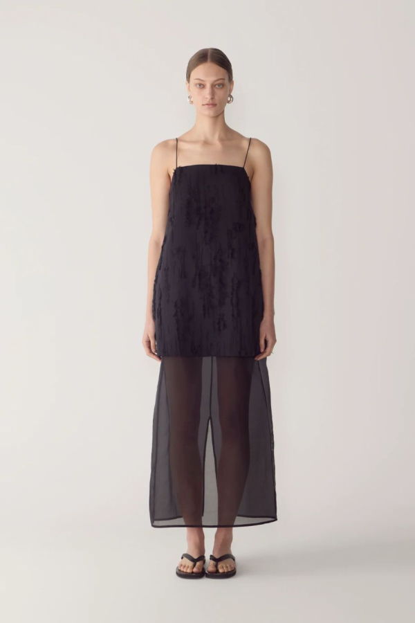 Foemina Hermione Frayed Jacquard Dress