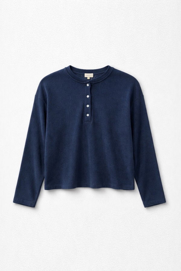 Donni. Sweater Henley Sweater