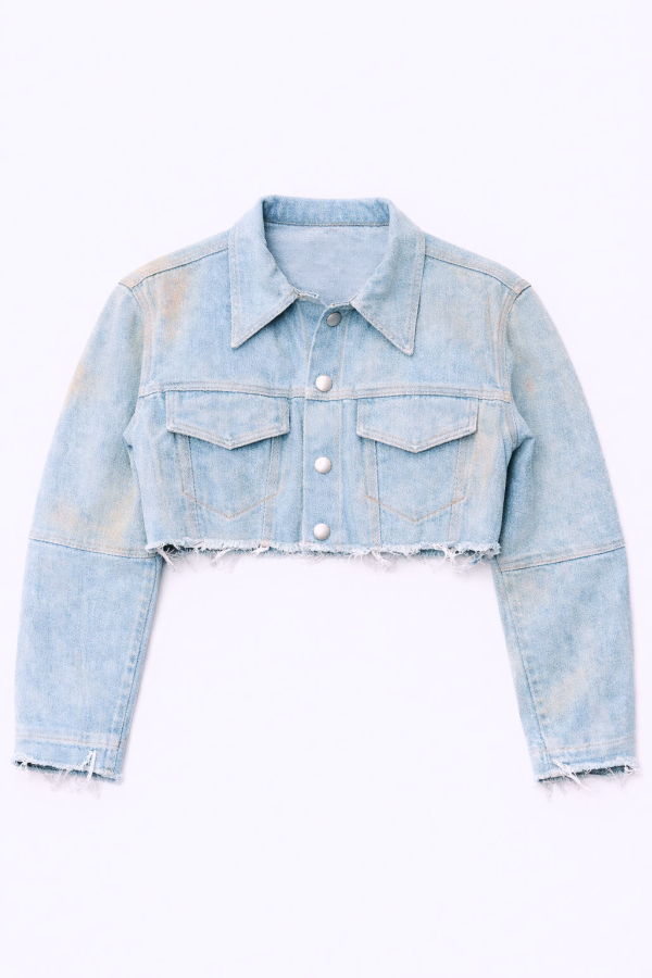 Colmillo de Morsa Cropped Trucker Jacket