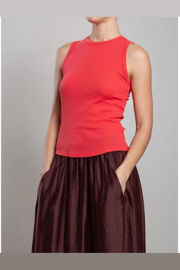 Pharaoh Athena Tank in Lightweight Rib Tank - Poppy