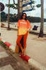 CIAO CIAO Dip Dye Flame Core Tee - Orange/Yellow - Thumbnail 4