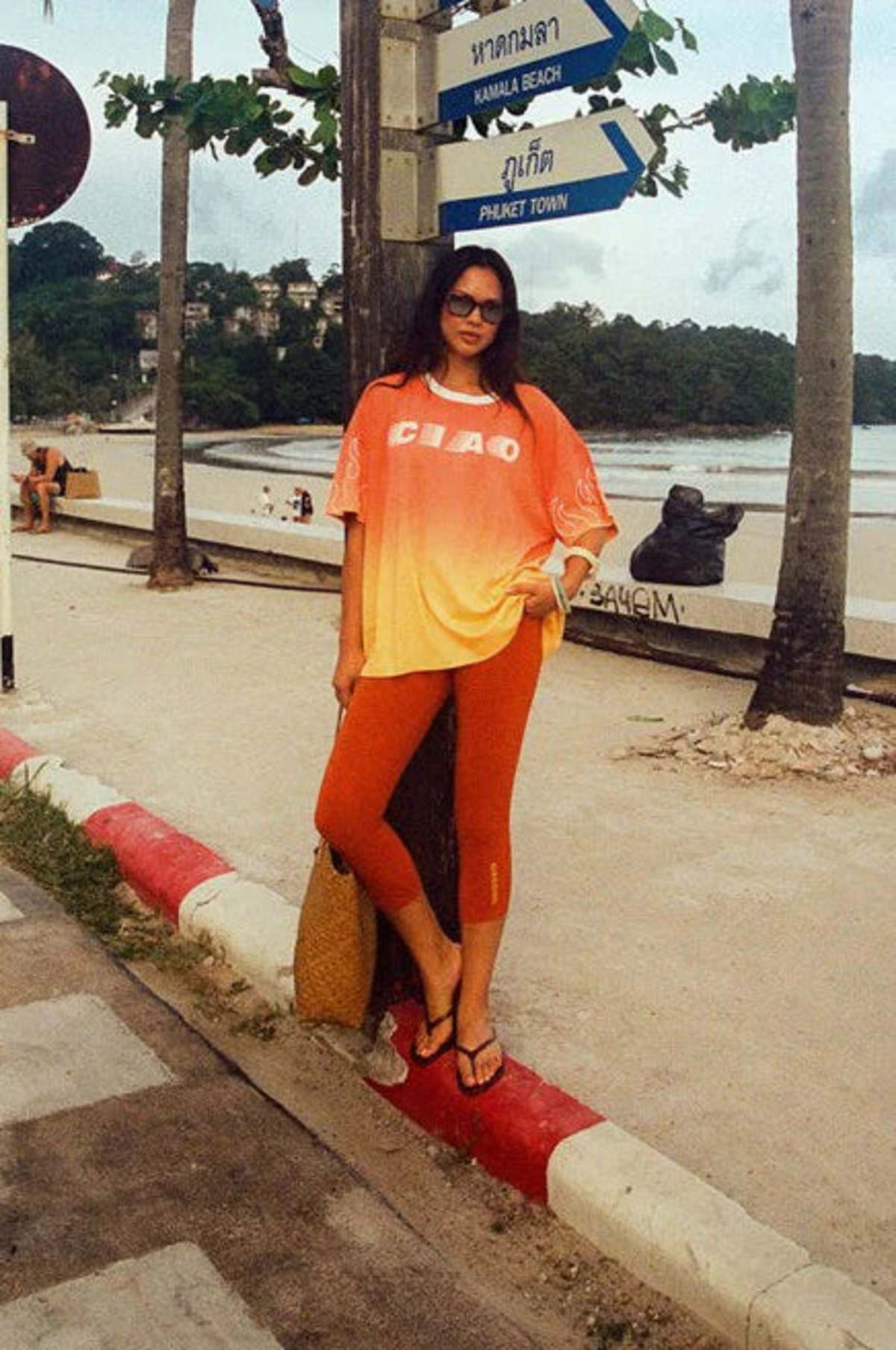 CIAO CIAO Dip Dye Flame Core Tee - Orange/Yellow - Image 4 of 5