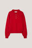Dunst Unisex Collared Polo Sweater - Red - Thumbnail 1