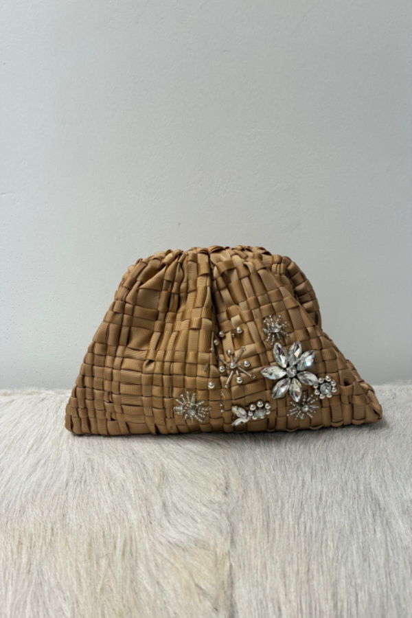 Maria La Rosa Precious Mini Game Handbag - Nude