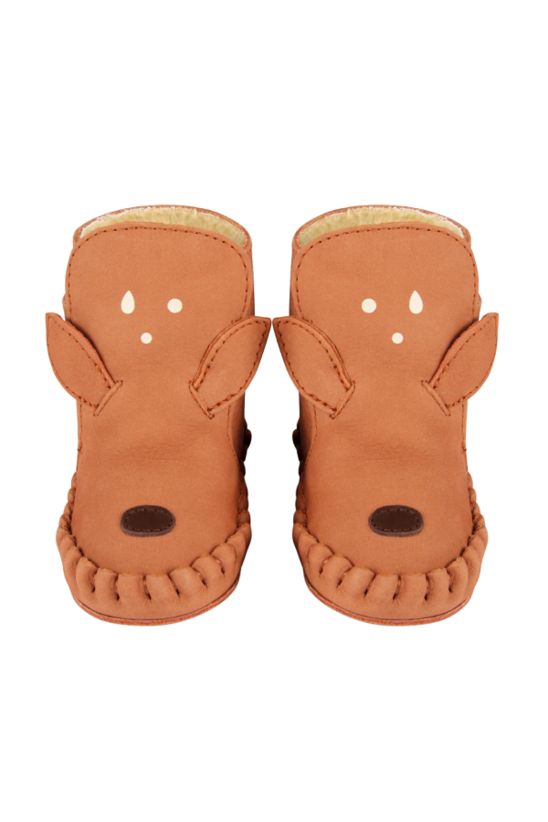KIDS Donsje Kapi Classic Deer Booties - Walnut Nubuck