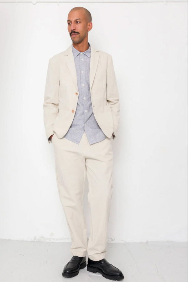 Folk Cotton Linen Drawcord Trousers