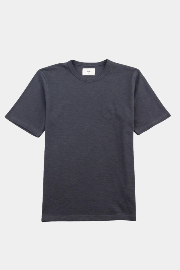 FOLK Slub Embroidered T-Shirt