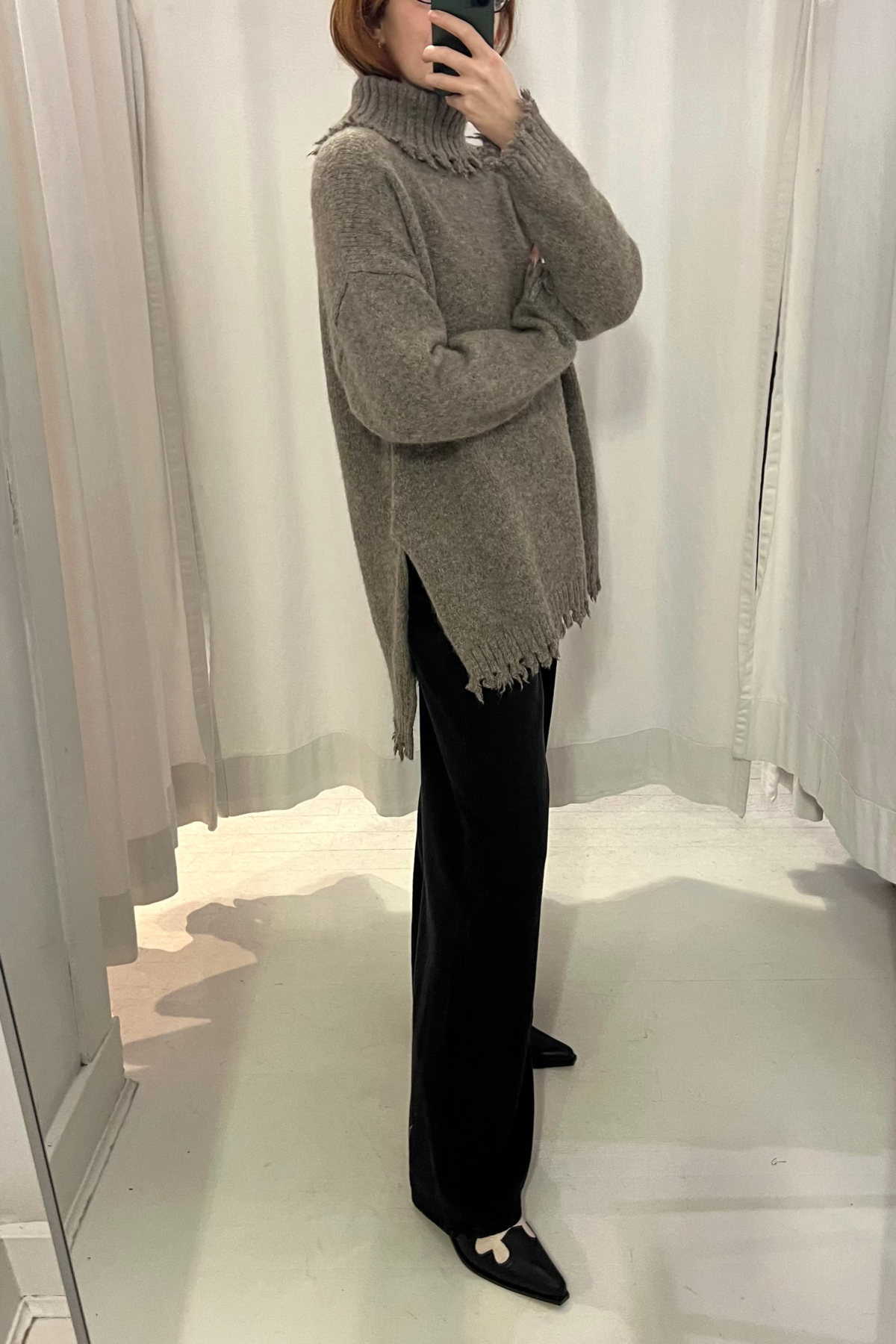 Lauren Manoogian Fray Turtleneck Sweater - Image 2 of 4