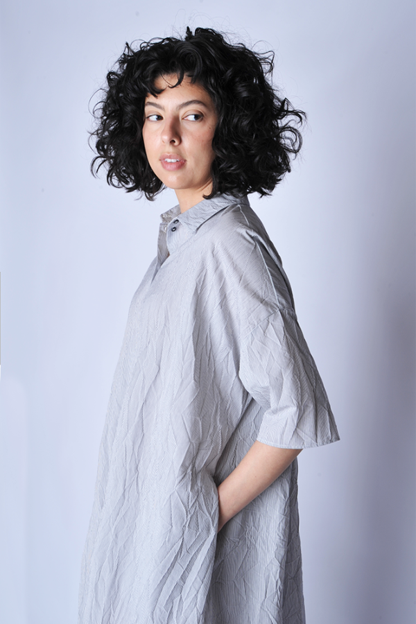 A Punto B Abyss Striped Shirt Dress