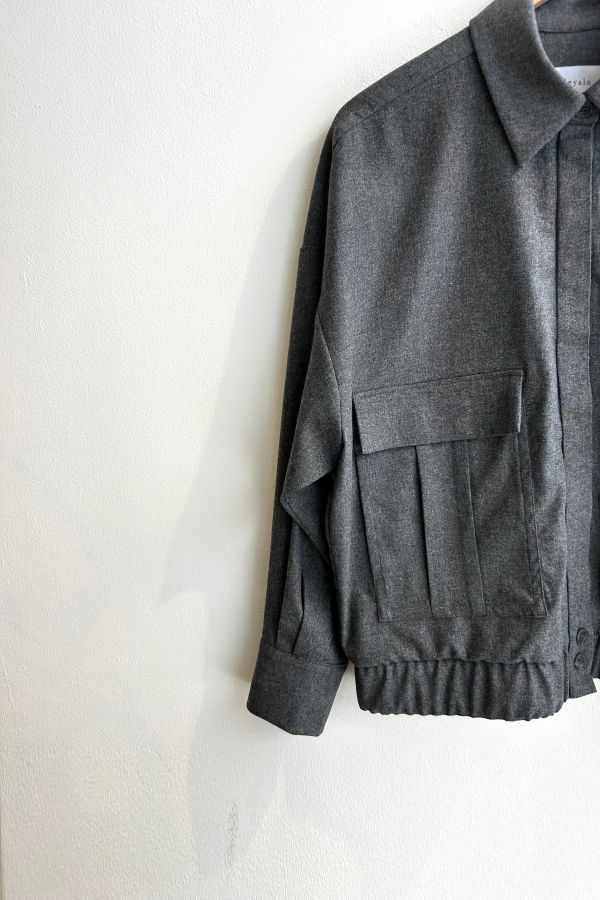 Odeyalo DRAGON Bomber Blouse Jacket - Gray