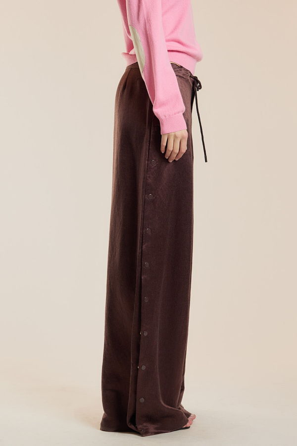 Cynthia Rowley Breakaway Snap Pant - Choco