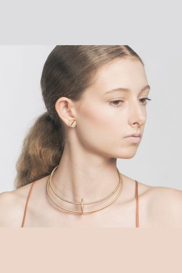 Metalepsis Projects Float Collar - Gold Plated Stainless Steel