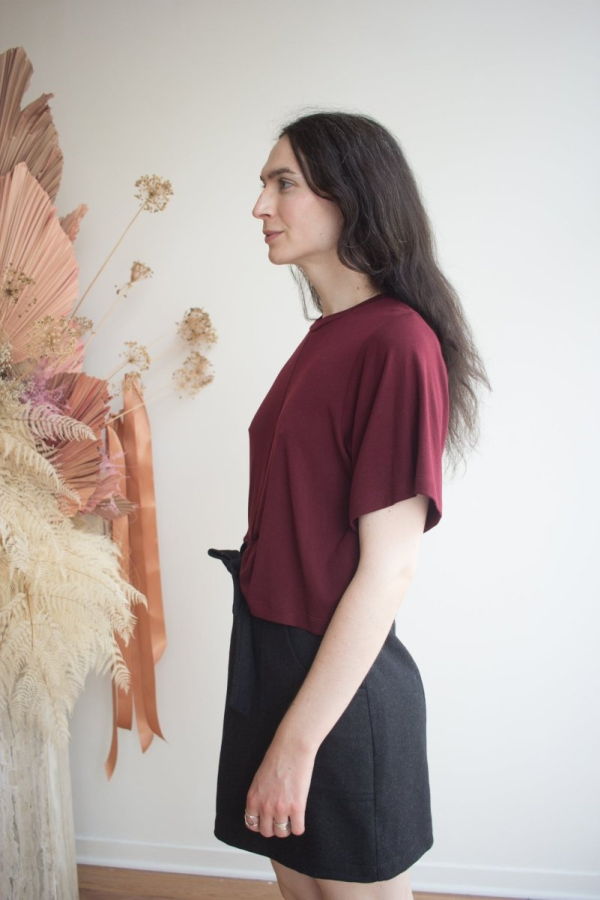 Eve Gravel Aurore Skirt - Dark Grey