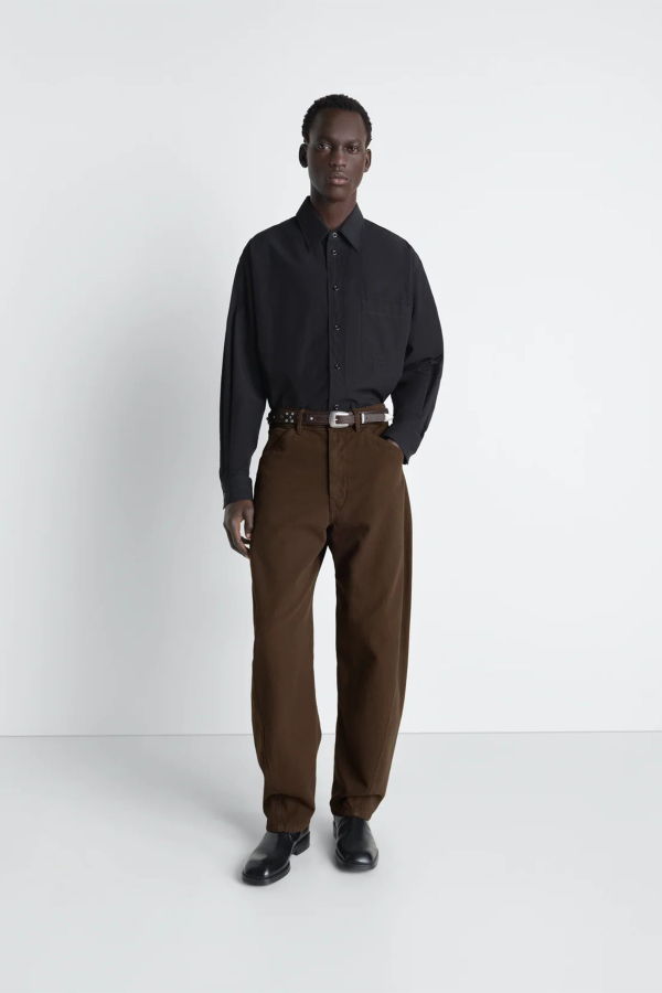 Lemaire Twisted Workwear Pants - Cacao
