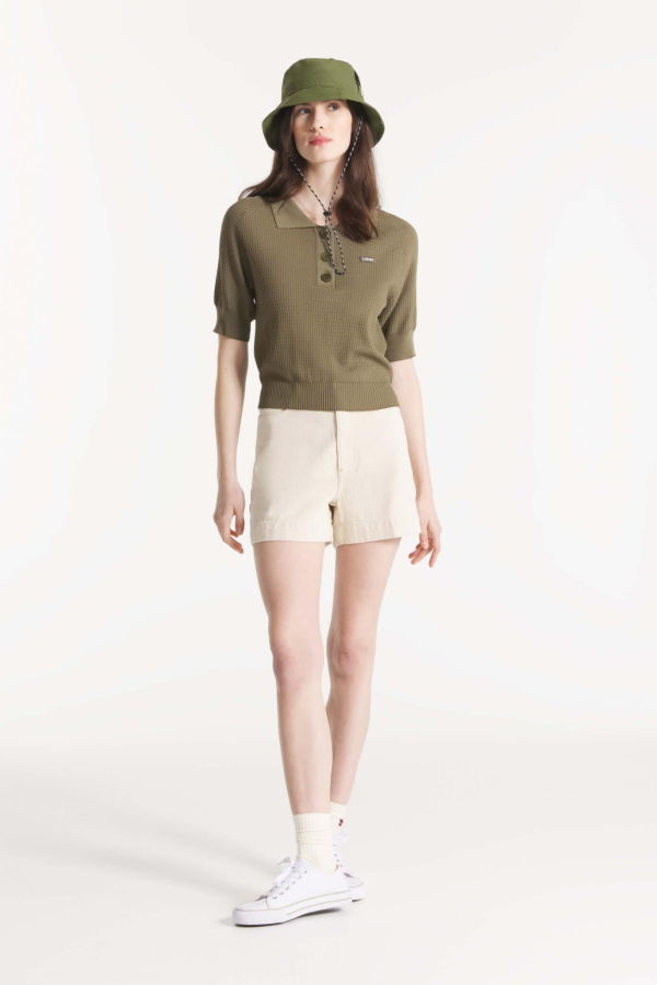 Le Mont St. Michel Serdane Knitted Polo Top