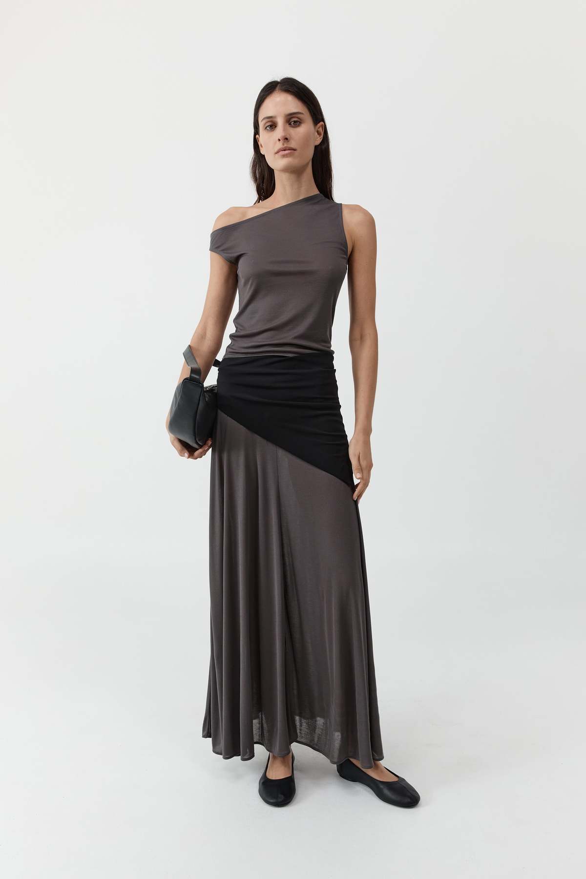 St. Agni Soot Fluid Jersey Skirt - Image 3 of 7