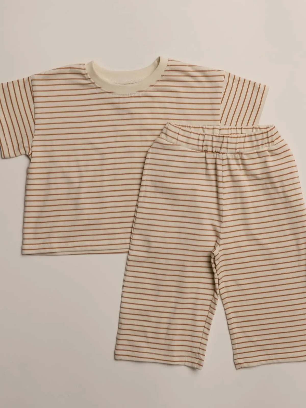 KIDS Winnie + Crew Sawyer Set - Thin Vanilla Ice Stripe - Image 2 of 4