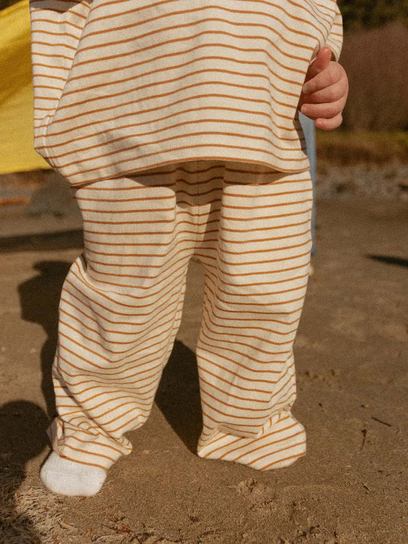 KIDS Winnie + Crew Sawyer Set - Thin Vanilla Ice Stripe