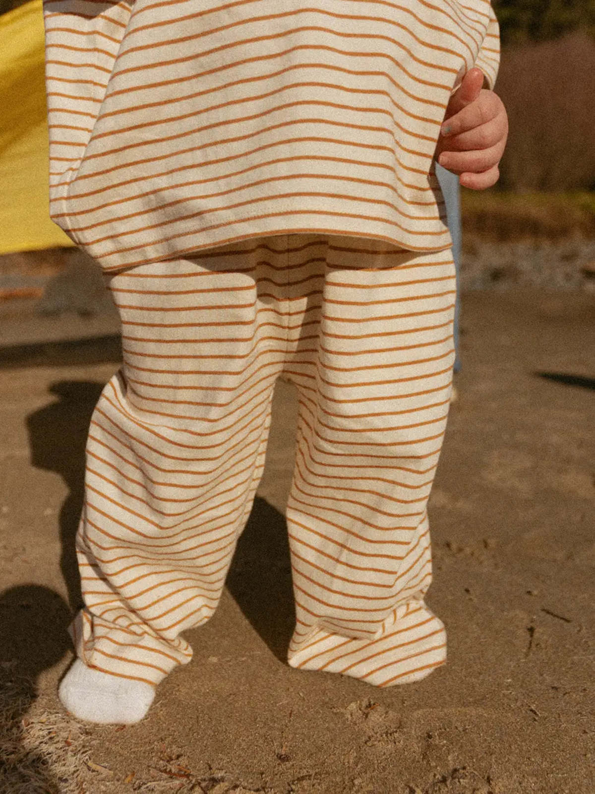 KIDS Winnie + Crew Sawyer Set - Thin Vanilla Ice Stripe - Image 4 of 4