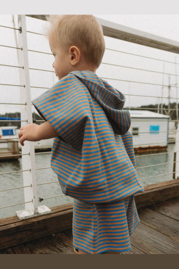 KIDS Winnie + Crew Tanner Set - Vallarta Blue Stripe