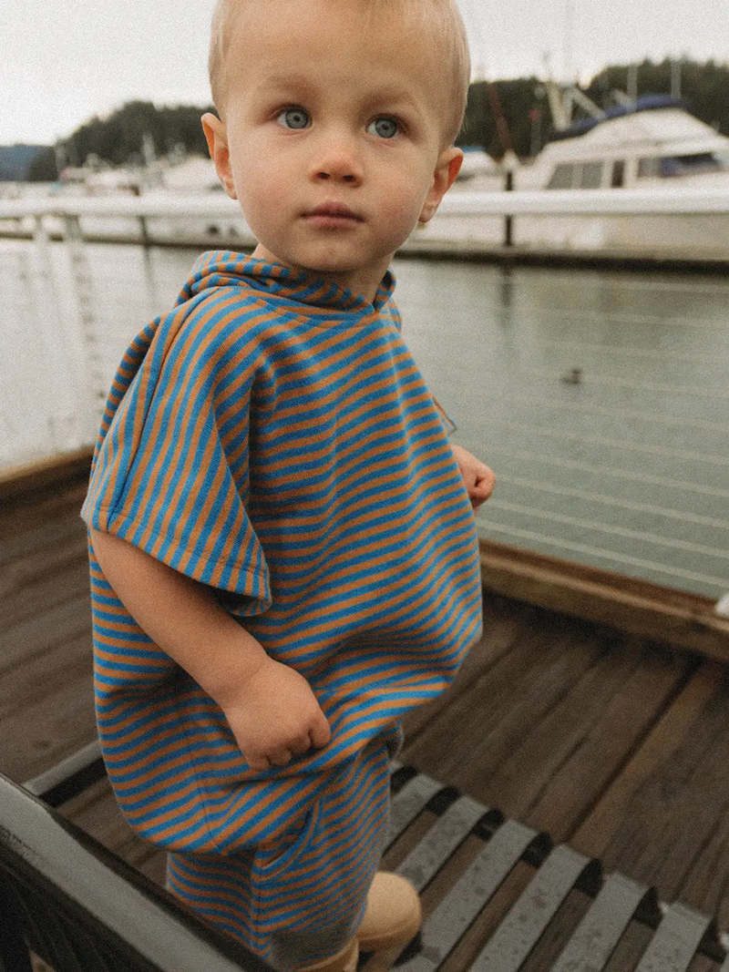 KIDS Winnie + Crew Tanner Set - Vallarta Blue Stripe