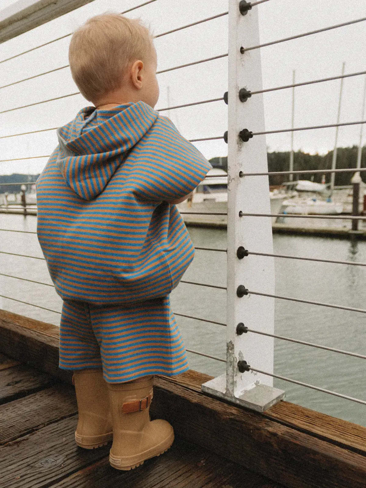 KIDS Winnie + Crew Tanner Set - Vallarta Blue Stripe - Image 4 of 4