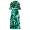 Samantha Sung Eden Fiori Poppy Big Pastel Dress - Soft Aqua Green - Thumbnail 2