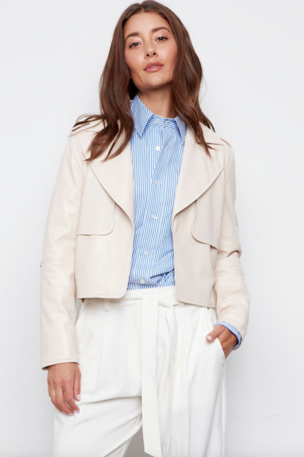 Adroit Camille Vegan Leather Jacket