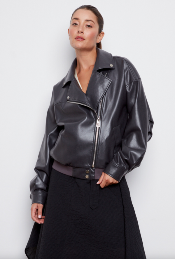 Adroit Carey Vegan Leather Jacket