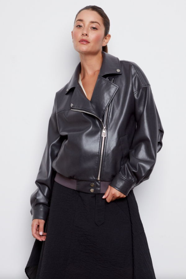Adroit Carey Vegan Leather Jacket