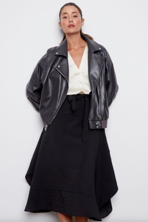 Adroit Carey Vegan Leather Jacket