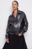 Adroit Carey Vegan Leather Jacket - Thumbnail 4