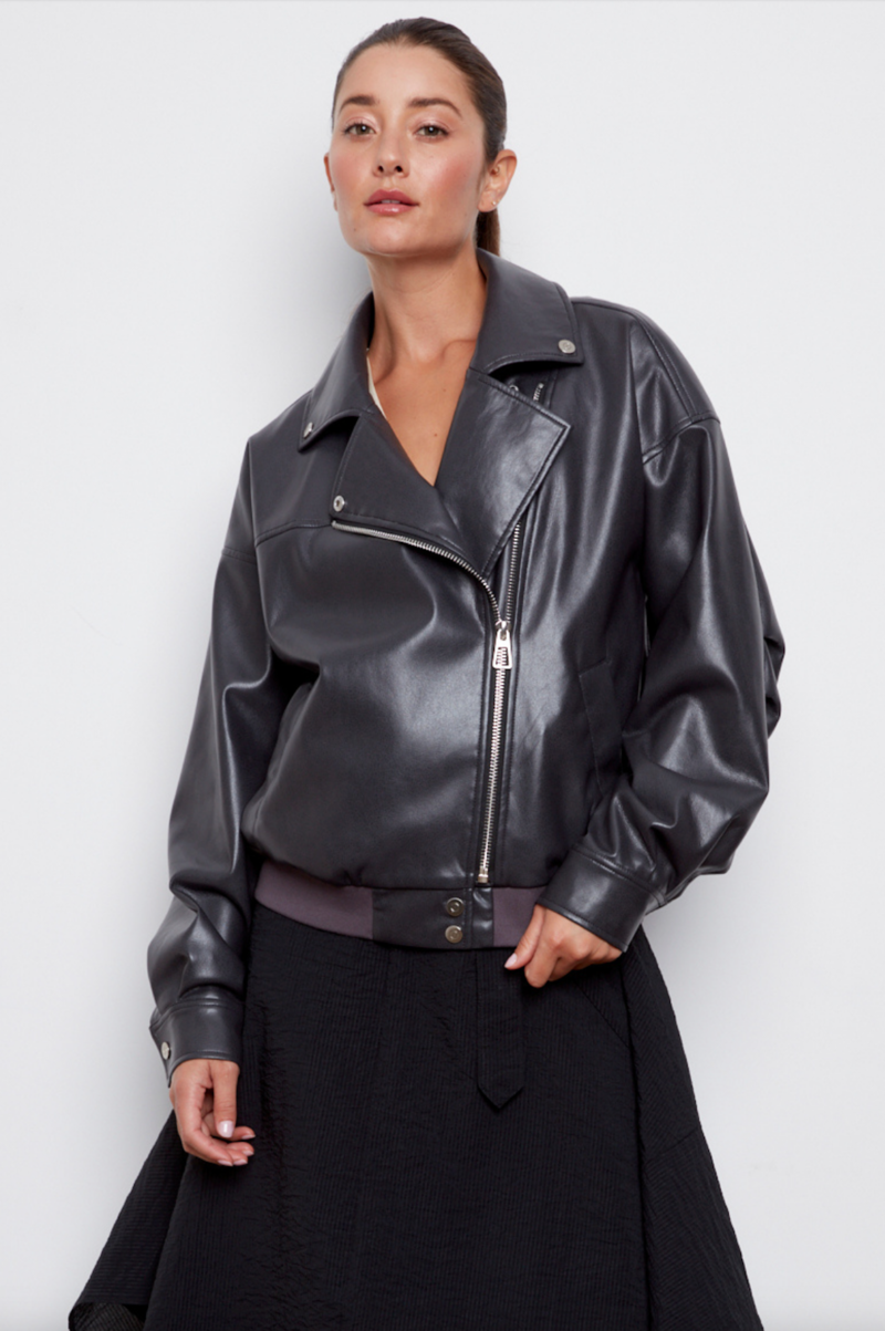 Adroit Carey Vegan Leather Jacket
