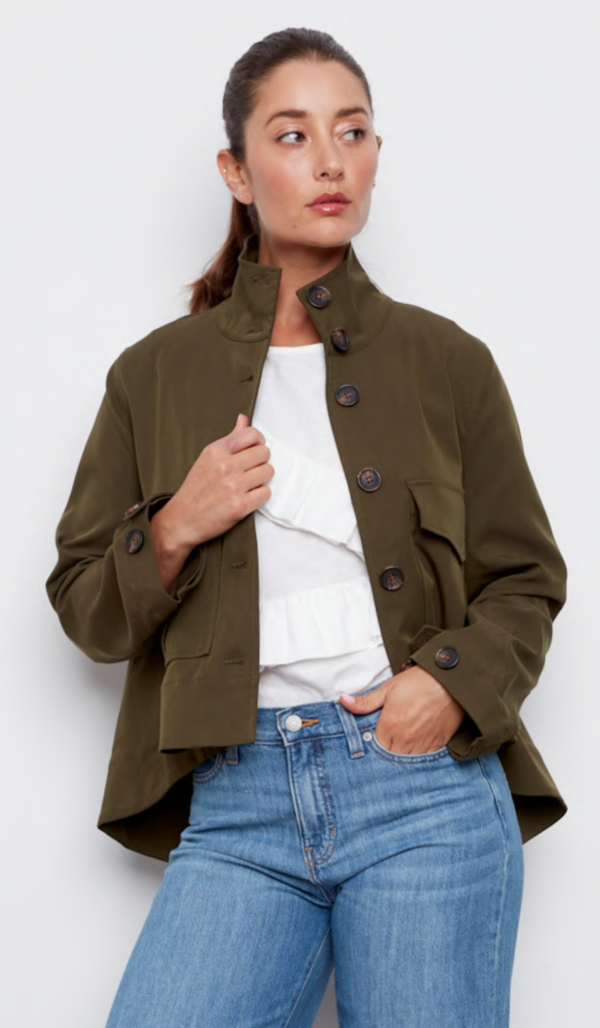 Adroit Celine Jacket - Dark Olive