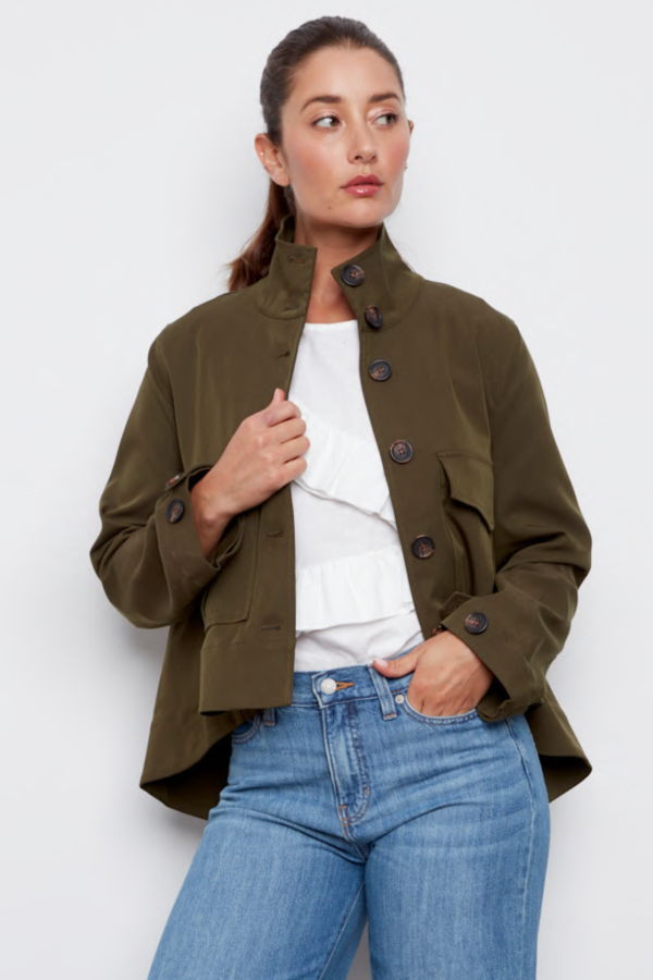 Adroit Celine Jacket - Dark Olive