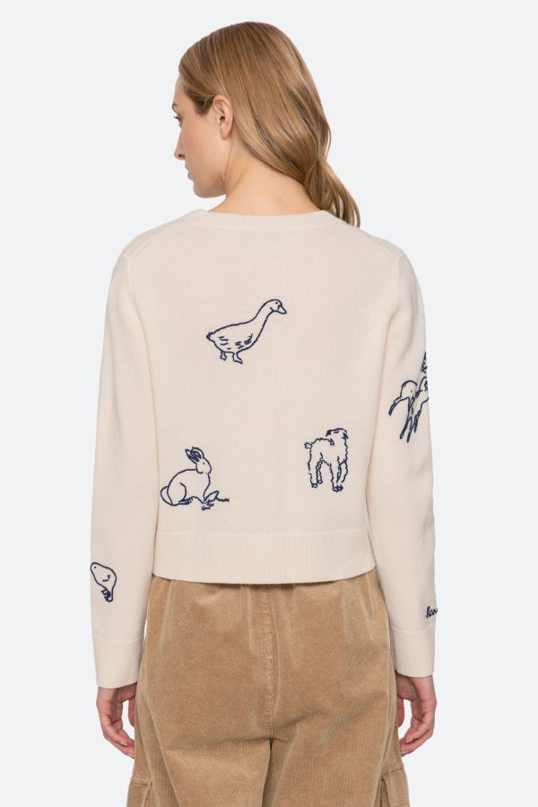 Sea NY Demi Cardigan - Ivory