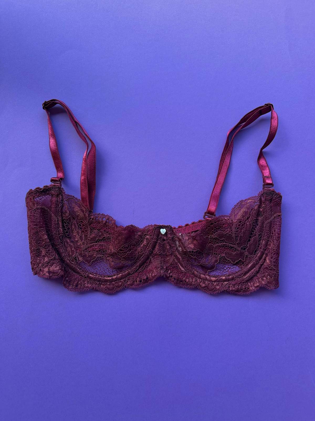 CLO Fortuna Abierto Half Cup Bra - Berry - Image 1 of 2