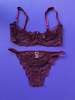 CLO Fortuna Abierto Half Cup Bra - Berry - Thumbnail 2