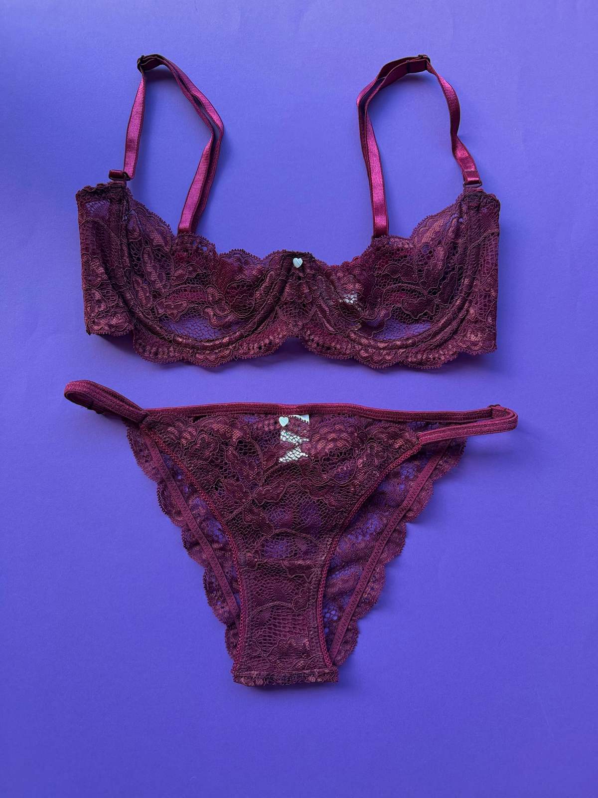 CLO Fortuna Abierto Half Cup Bra - Berry - Image 2 of 2