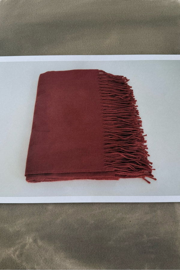 SUTRAM Alpaca Throw - Brick