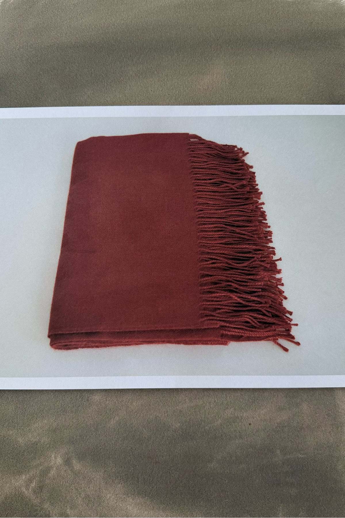 SUTRAM Alpaca Throw - Brick - Image 1 of 4