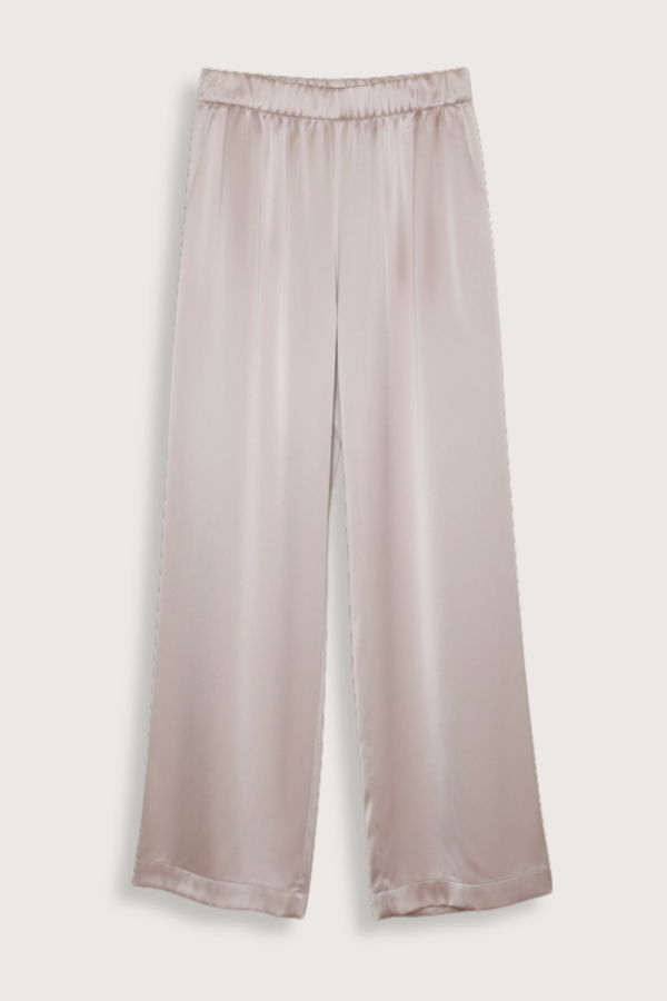 SABLYN Brynn Wide Leg Silk Pant - Lunar