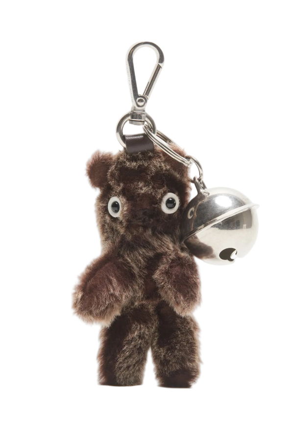Acne Studios Teddy Bear Keyring - Chocolate Brown
